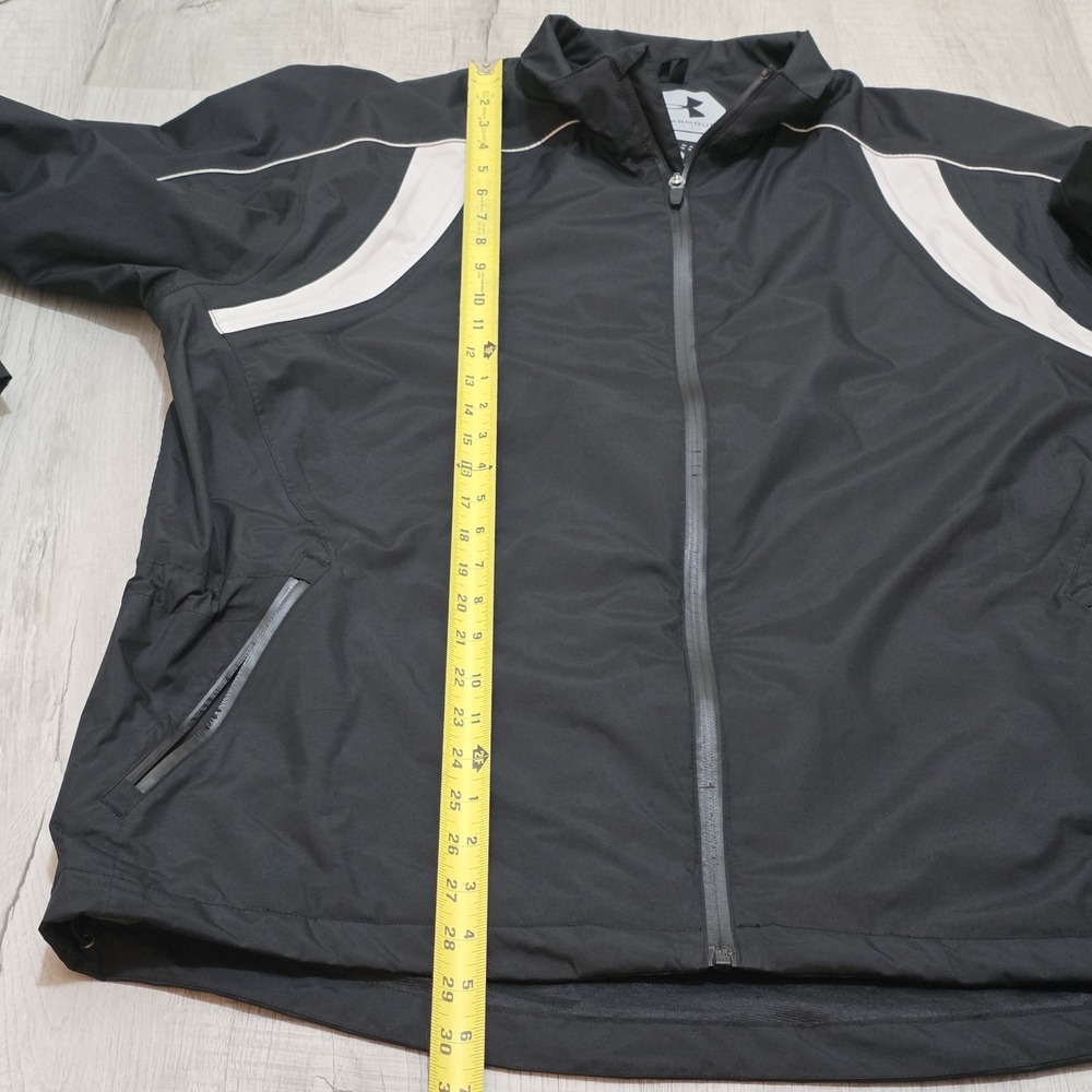 Under Armour Men's Sz Large Performance Golf Jacket DNA Windbreaker Rain Reflect - Picture 10 of 15
